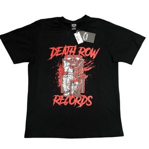 Death‎ Row Records Electric Chair Snoop Dogg T-Shirt Black Size Large NWT